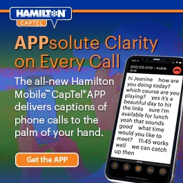 Caption the conversation with a Captel phone