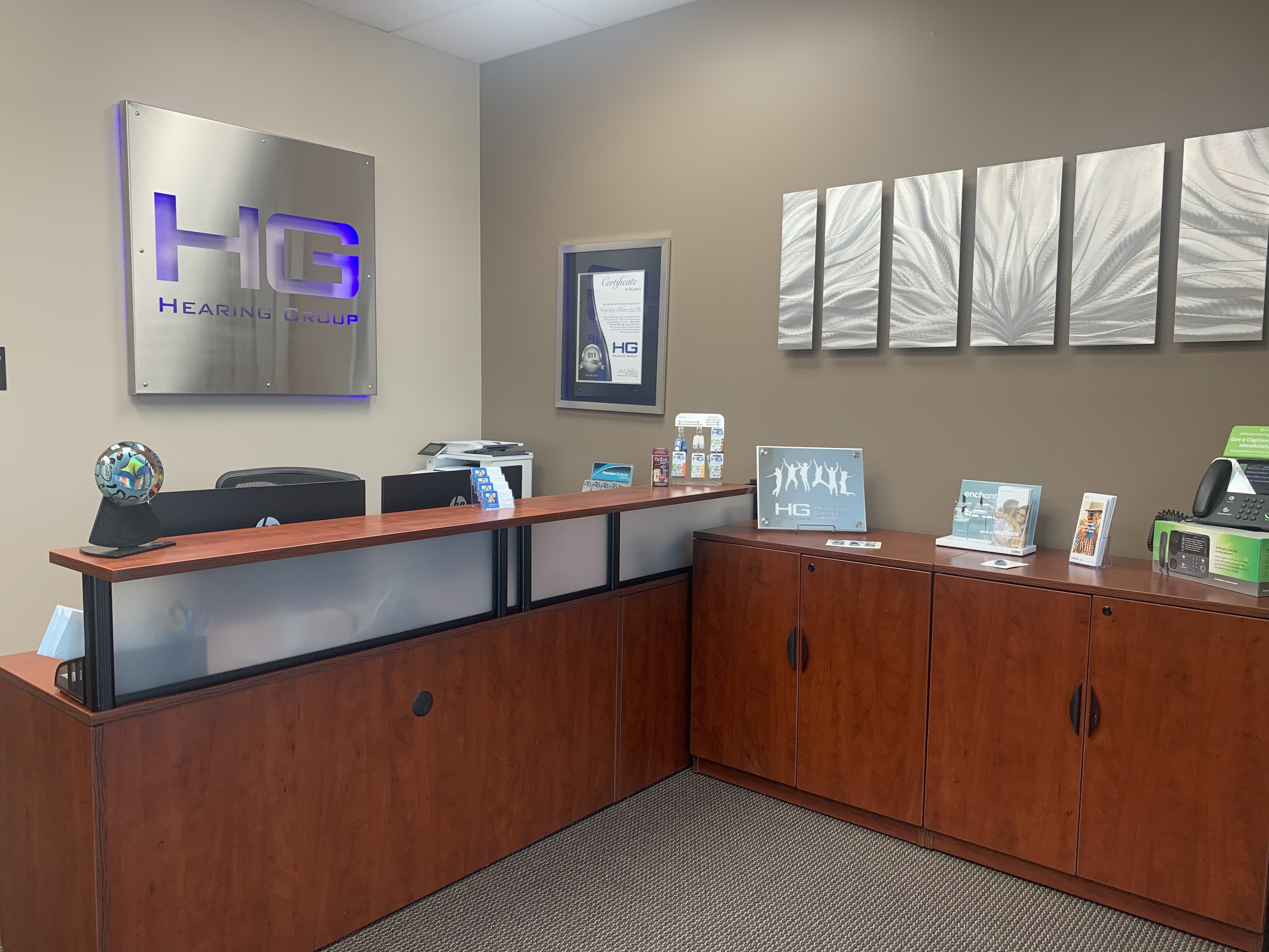 Inside of HG OKC - front desk