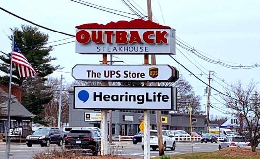 Outside sign