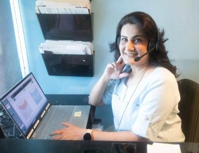 Audiologist Nisreen Alkhayer at South Coast Hearing Specialists