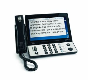 Example of a captioned phone